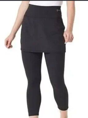 Zuda Black Skort Leggings Size Large Women's Athletic Workout